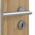 Detailansicht der Oberfläche von CLASSEN Doppelflügeltür 4.10 Hickory Eiche CPL mit Lichtausschnitt inkl. Zarge