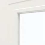 Detailansicht des Lichtausschnitts von Montana 4 LA ClassicLine Weißlack Doppelflügeltür inkl. Zarge - Hörmann