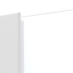 Detailansicht des Lichtausschnitts von Rail 1 ProLine Duradecor Bütte Weiß Doppelflügeltür inkl. Zarge - Hörmann