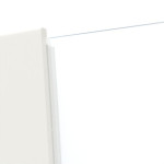 Detailansicht des Lichtausschnitts von Sueno 2 Concept Durat Verkehrsweiß RAL 9016 Doppelflügeltür inkl. Zarge - Huga