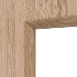 Detailansicht des Lichtausschnitts von Typ 43-LA Raucheiche Lamikor Doppelflügeltür inkl. Zarge - Kilsgaard