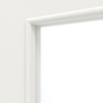 Detailansicht des Lichtausschnitts von Weiß ähnlich RAL 9016 LA 14 Basic Lack Innentür - Huga