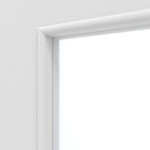 Detailansicht des Lichtausschnitts von Bütte Weiß LA 7 Basic Durat Innentür - Huga