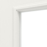 Detailansicht des Lichtausschnitts von Innentür Cottage M10 LA Weißlack – Lebo