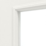 Detailansicht des Lichtausschnitts von Innentür Cottage M31 LA Weißlack – Lebo