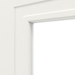 Detailansicht des Lichtausschnitts von Lacuna 5 LA Classic Weißlack Innentür - Huga