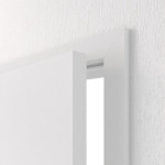 Geöffnete Detailansicht von HUGA Innentür-Set Weiß Bütte Basic Durat stumpfeinschlagend mit Zarge und Drücker