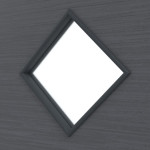 Detailansicht des Lichtausschnitts von Schiebetür Strukturiert Anthrazit LA 6 Basic - Huga