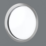 Detailansicht des Lichtausschnitts von Schiebetür Ultramatt Hygge Grau LA Bullauge Basic - Huga