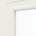 Detailansicht des Lichtausschnitts von Lacuna 4 LA Classic Weißlack Schiebetür - Huga