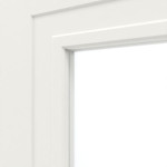 Detailansicht des Lichtausschnitts von Lacuna 8 LA Classic Weißlack Schiebetür - Huga