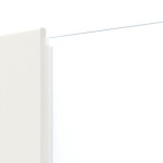 Detailansicht des Lichtausschnitts von Sueno 1 Basic Durat Verkehrsweiß RAL 9016 Schiebetür - Huga