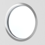 Detailbild des Lichtausschnitts von Bütte Weiß LA Bullauge Basic Durat Schiebetür - Huga