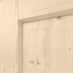 Detailansicht der Fräsung von Typ 6002/03 Fichte Massivholz Doppelflügeltür inkl. Zarge - Radex