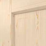 Detailansicht der Fräsung von Typ 6002-04 Fichte Massivholz Doppelflügeltür inkl. Zarge - Radex