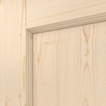 Detailansicht der Fräsung von Typ 6002-04-SP6 Fichte Massivholz Doppelflügeltür inkl. Zarge - Radex