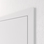 Geschlossene Detailansicht von HUGA Innentür-Set Weiß Bütte Basic Durat stumpfeinschlagend mit Zarge und Drücker