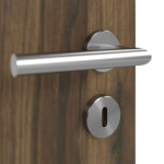 Detailansicht der Oberfläche von Innentür Zano M2 Honig Catania Dekorfolie mit Lichtausschnitt