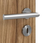 Detailansicht der Oberfläche von Innentür Zano M3 Honig Catania Dekorfolie mit Lichtausschnitt