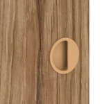 Detailansicht der Oberfläche von Schiebetür Zano M3 Honig Catania Dekorfolie mit Lichtausschnitt