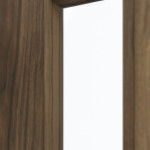 Detailansicht des Lichtausschnitts von Innentür Zano M2 Honig Catania Dekorfolie mit Lichtausschnitt