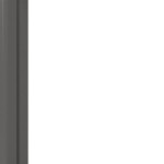 Detailansicht des Lichtausschnitts von Huga Schiebetür Hygge grau RAL 7037 Durat Basic mit Lichtausschnitt LA 6 Raute