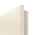 Detailansicht der runden Kante von Gebürstete Pinie LA 12 ProLine Duradecor Doppelflügeltür inkl. Zarge - Hörmann