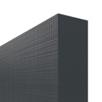 Detailansicht der stumpfen Kante von Schiebetür Cotton like Anthrazit LA 11 Basic - Huga