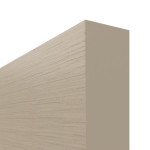 Detailansicht der stumpfen Kante von Schiebetür Strukturiert Taupe LA 9 Basic - Huga