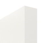 Detailansicht der stumpfen Kante von Lacuna 4 LA Classic Weißlack Schiebetür - Huga