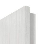 Detailansicht der eckigen Kante von GARANT Brandschutztür T30 Authentic Grigio GCK08