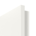 Detailbild der runden Kante von Weiß ähnlich RAL 9016 DIN-LA Basic Lack Doppelflügeltür inkl. Zarge - Huga