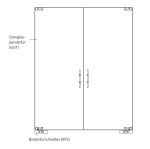 Zeichnung von Float klar 2-flg. Glaspendeltür DORMA Mundus BTS Variante 4 - Erkelenz