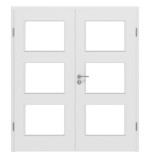 Frontbild von Bütte Weiß LA 11 Basic Durat Doppelflügeltür inkl. Zarge - Huga