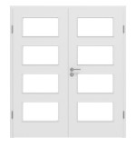 Frontbild von Bütte Weiß LA 9 Basic Durat Doppelflügeltür inkl. Zarge - Huga