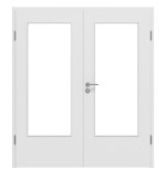 Frontbild von Bütte Weiß DIN-LA Basic Durat Doppelflügeltür inkl. Zarge - Huga