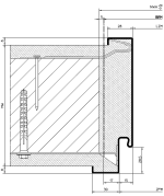 Technische Zeichnung des Profils