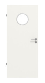 Frontbild von Weiß ähnlich RAL 9016 LA Bullauge Basic Lack Innentür - Huga