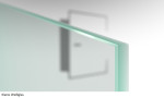 Detailbild ESG Weißglas beispielhaft von Float Klar Glastür - Erkelenz
