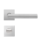 T Form Magneto Edelstahl matt eckige Flachrosetten Garnitur mit WC-Riegel - ProGriff