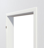 Perspektive von Zarge für Innentüren Weißlack RAL 9016 CPL mit Rundkante