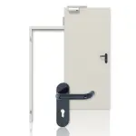 Komplettset-Ansicht von HÖRMANN Außentür-Set Stahl mit Feuerschutzfunktion H3-1 OD hochwasserbeständig inkl. Eckzarge