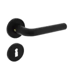 INTERSTEEL Zimmertürgarnitur Derby Matt schwarz Rundrosette BB