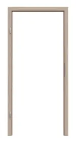 Frontansicht von Blendrahmen Graueiche CPL mit runder Kante - Hörmann