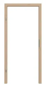 Frontansicht von GARANT Blendrahmen für Wohnungseingangstüren Authentic Achat CePaL mit runder Kante