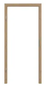 Frontansicht von GARANT Blendrahmen für Rauchschutztüren Authentic Risseiche CePaL mit runder Kante