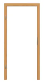 Frontansicht von GARANT Blendrahmen für Rauchschutztüren Buche Exklusiv CePaL mit runder Kante