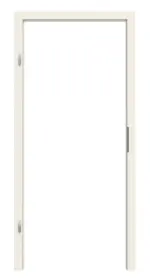 Frontansicht von TEUTO Blendrahmen Weißlack 9010 mit runder Kante