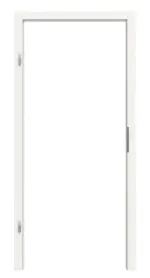 Frontansicht von GARANT Blendrahmen für Schallschutztüren Weißlack 9016 mit runder Kante