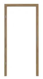 Frontansicht von HÖRMANN Blendrahmen Natureiche Duradecor ProLine mit runder Kante